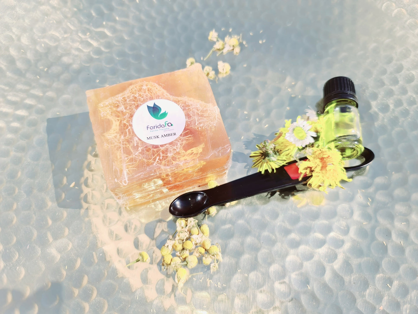 Musk-Amber Handmade Loofah Soap